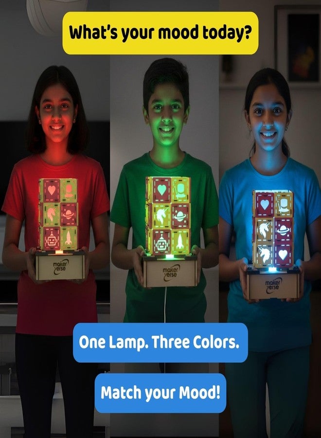 Makerverse Glo‑Lamp Gadget Making Kit | USB Powered Night Lamp Kit | 3‑Color RGB Mood Lamp | Learn Electronics | Useful Science Project | Educational Gift for Children Ages 8 to 14 - Image 5